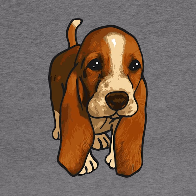 Basset Hound Dog by PetinHeart